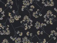 Wachstuch Gypsophila black Wachstuch Gypsophila black