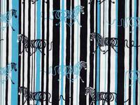 Wachstuch Zebra blau Wachstuch Zebra blau