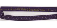 Gurtband Pyuqi Sterne violett 2,5cm