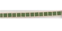 Gurtband Vierecke grün 2,5cm