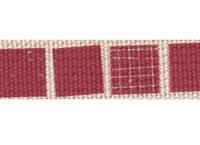 Gurtband Vierecke rot 2,5cm