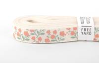 Cotton ribbon - 03 Rose garden Cotton ribbon - 03 Rose garden