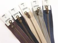 YKK Reißverschluss Vintage 20cm hellgrau YKK Reißverschluss Vintage 20cm hellgrau