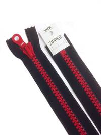 YKK Reißverschluss 40cm bicolor schwarz YKK Reißverschluss 40cm bicolor schwarz