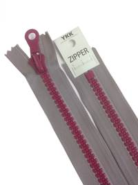 YKK Reißverschluss 20cm bicolor grau YKK Reißverschluss 20cm bicolor grau