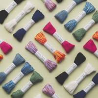 Sashiko Garn 100m Mix grün-blau-gold Sashiko Garn 100m Mix grün-blau-gold