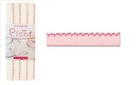 Schrägband Picot rosa rot (Strick) 11mm Schrägband Picot rosa rot (Strick) 11mm