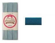 Schrägband uni indigo (Cord) 15mm Schrägband uni indigo (Cord) 15mm