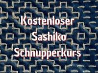 Kostenloser Sashiko Schnupperkurs Kostenloser Sashiko Schnupperkurs