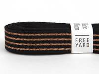 Cotton ribbon - 23 Stripe gold Cotton ribbon - 23 Stripe gold