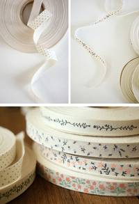 Cotton ribbon - 03 Rose garden Cotton ribbon - 03 Rose garden