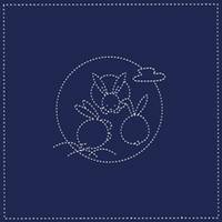 Sashiko Hanafukin S208 Sashiko Hanafukin S208