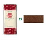 Schrägband uni chocolate Leinen 11mm Schrägband uni chocolate Leinen 11mm