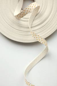 Cotton ribbon - 11 Yellow triangle Cotton ribbon - 11 Yellow triangle