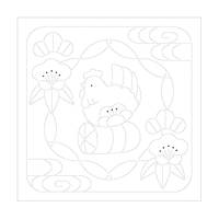 Sashiko Hanafukin H-1027 Sashiko Hanafukin H-1027