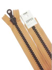 YKK Reißverschluss 20cm bicolor hellbraun YKK Reißverschluss 20cm bicolor hellbraun