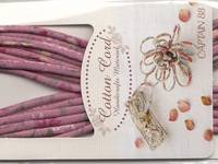 Baumwollkordel Blumen rosa Baumwollkordel Blumen rosa