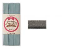 Schrägband uni grau (Cord) 15mm Schrägband uni grau (Cord) 15mm