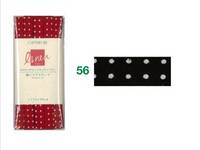 Schrägband Punkte black Leinen 11mm Schrägband Punkte black Leinen 11mm