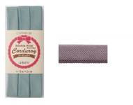 Schrägband uni flieder (Cord) 15mm Schrägband uni flieder (Cord) 15mm