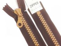 YKK Reißverschluss 40cm bicolor braun YKK Reißverschluss 40cm bicolor braun