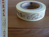 Paper Tape Paris Schriftzug 15mm Paper Tape Paris Schriftzug 15mm