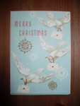 Weihnachtskarte Brieftaube
