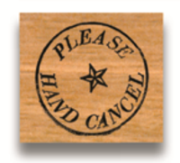 Rubber Stamp Please Hand Cancel Rubber Stamp Please Hand Cancel