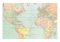 Sticky Notes Vintage Map Sticky Notes Vintage Map