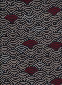 Seigaiha rot blau Seigaiha rot blau