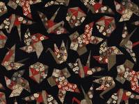 Wakindouraku - Origami Crane black Wakindouraku - Origami Crane black