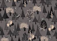 Katzen im Wald grau Katzen im Wald grau