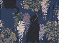 Katzen & Wisteria dunkelblau Katzen & Wisteria dunkelblau
