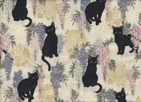 Katzen & Wisteria klein natur Katzen & Wisteria klein natur