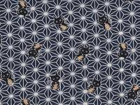 Asanoha Katze dunkelblau Asanoha Katze dunkelblau