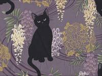 Katzen & Wisteria violett