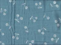 Kirschen blau double gauze Kirschen blau double gauze