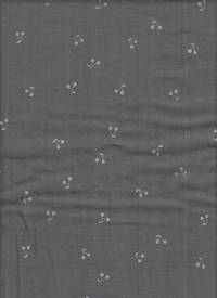 Kirschen klein grau double gauze Kirschen klein grau double gauze