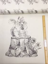 Panel Eichhörnchen weiß Panel Eichhörnchen weiß