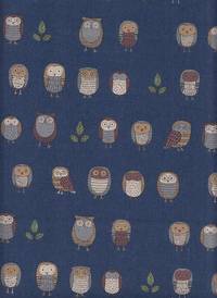 Eulen dunkelblau Eulen dunkelblau