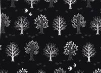 Bäume schwarz (Babycord) Bäume schwarz (Babycord)