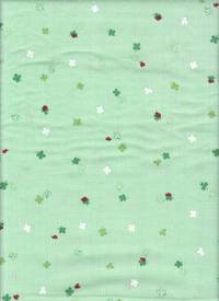 Klee & Marienkäfer hellgrün double gauze Klee & Marienkäfer hellgrün double gauze