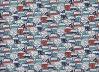 Retro Car blue red Retro Car blue red