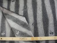 Blumen Streifen grau Jacquard Blumen Streifen grau Jacquard