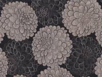 Chrysantheme schwarz Jacquard