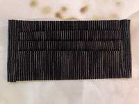 Gesichtsmaske Nadelstreifen Schwarz Gesichtsmaske Nadelstreifen Schwarz