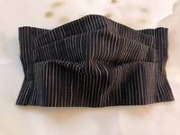 Gesichtsmaske Nadelstreifen Schwarz Gesichtsmaske Nadelstreifen Schwarz