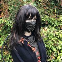 Gesichtsmaske Shippou Schwarz Gold Gesichtsmaske Shippou Schwarz Gold