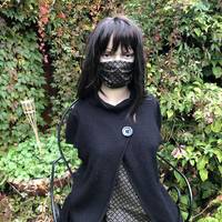 Gesichtsmaske Shippou Schwarz Gold Gesichtsmaske Shippou Schwarz Gold