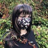 Gesichtsmaske - Sakura schwarz Gesichtsmaske - Sakura schwarz